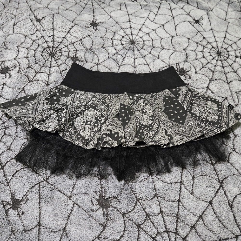Royal Bones Mini Skirt